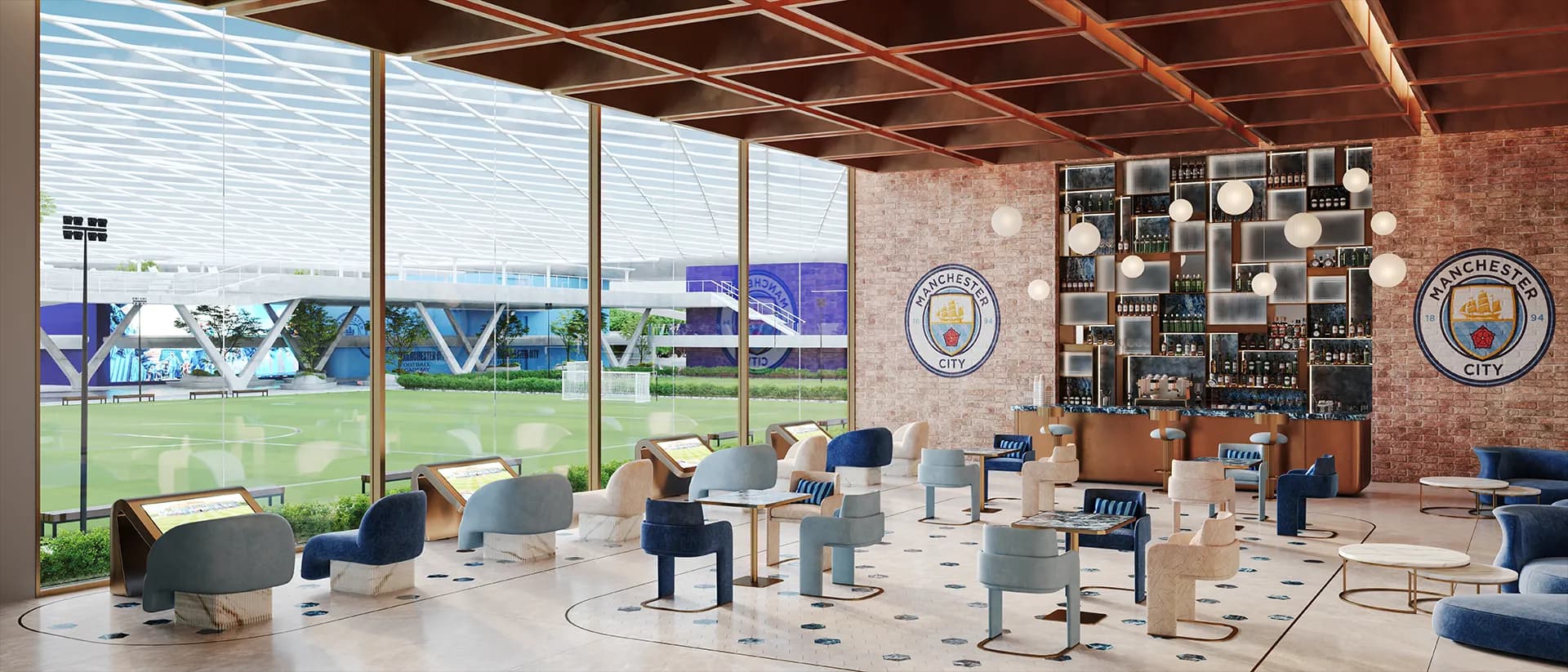 City Lounge & Match Day Terrace at Manchester City Yas Residences by Ohana