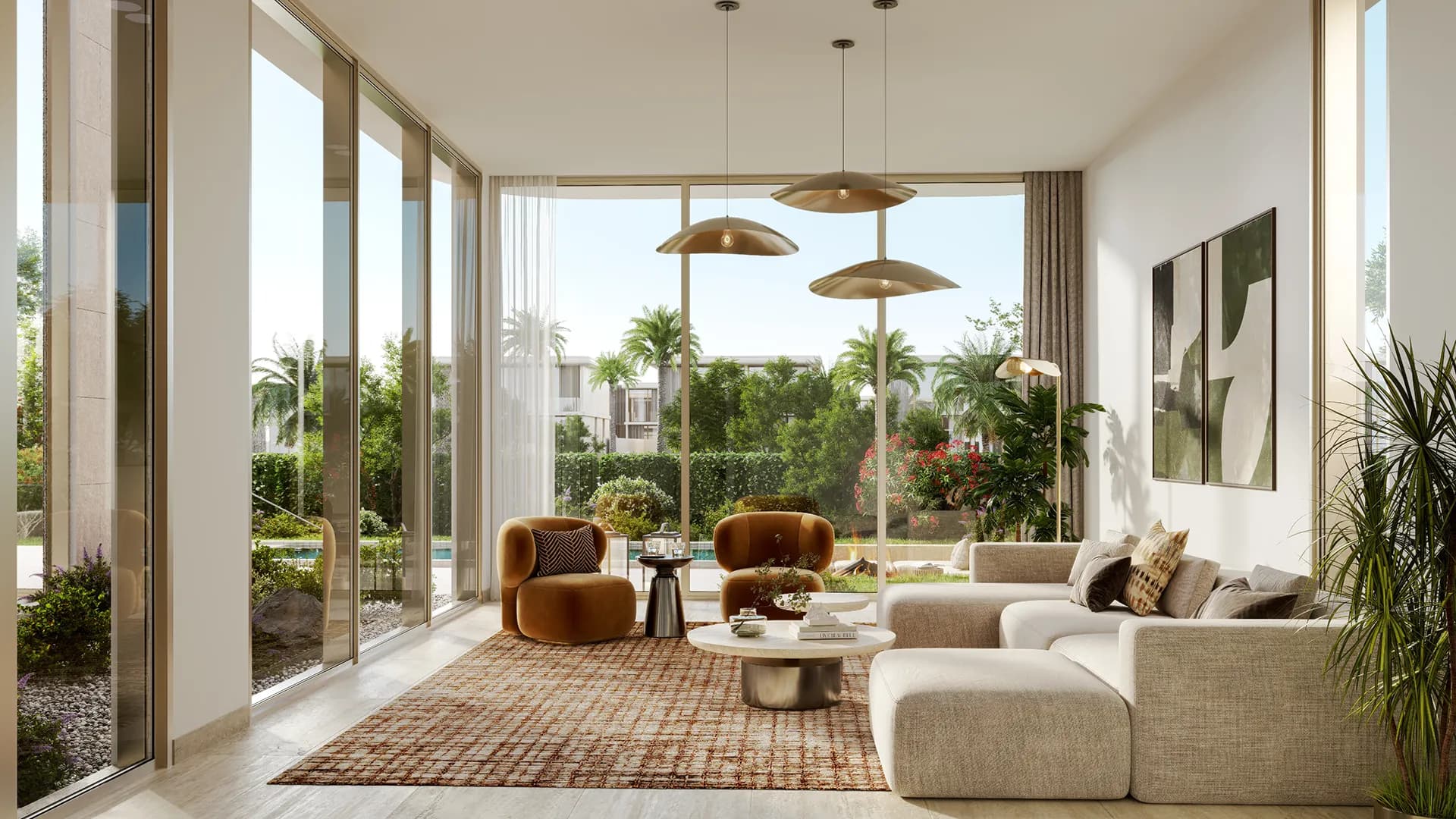 Manchester City Yas Residences — Family living, opening to the terrace